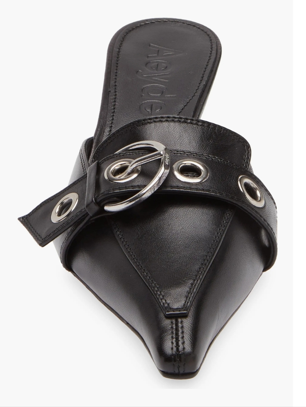 Aeyde Danielle Grosgrain Pointed Toe Mule